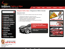 Tablet Screenshot of desguacescastro.com